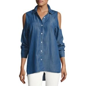 Forever 21 NWT Cold Shoulder Chambray